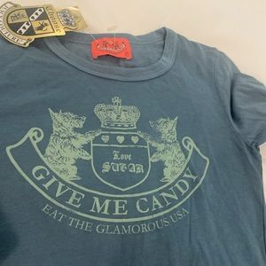 NWT Juicy Couture vintage long sleeve shirt give me candy